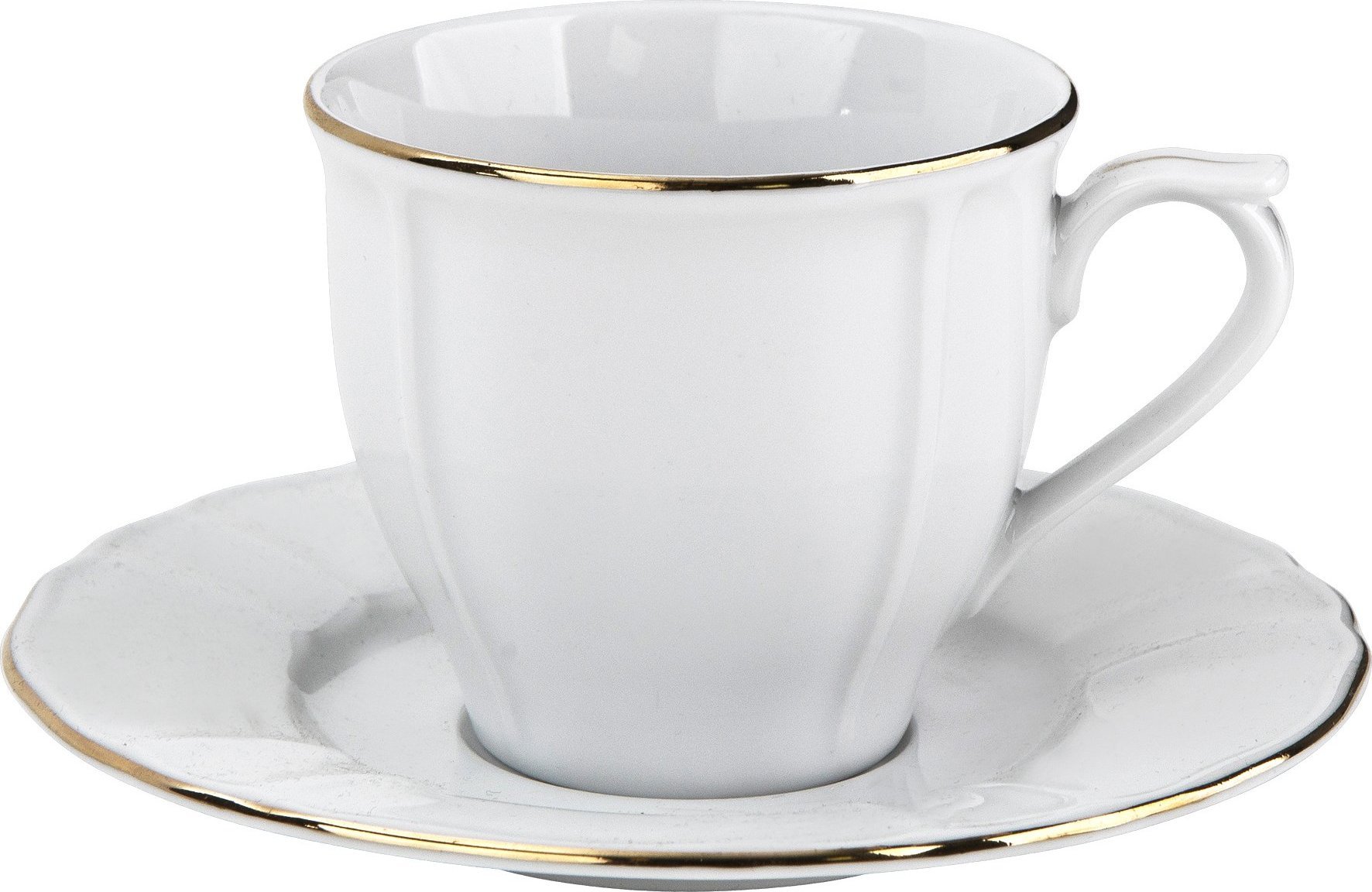 Lubiana Filiżanka 200 ml + spodek Maria złoty pasek