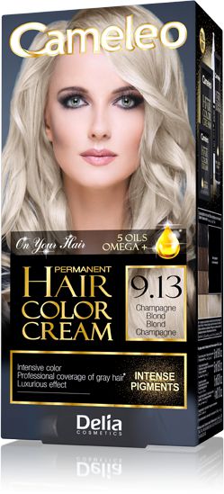 Delia Cameleo HCC Farba permanentna Omega+ nr 9.13 Champagne Blond 1op.