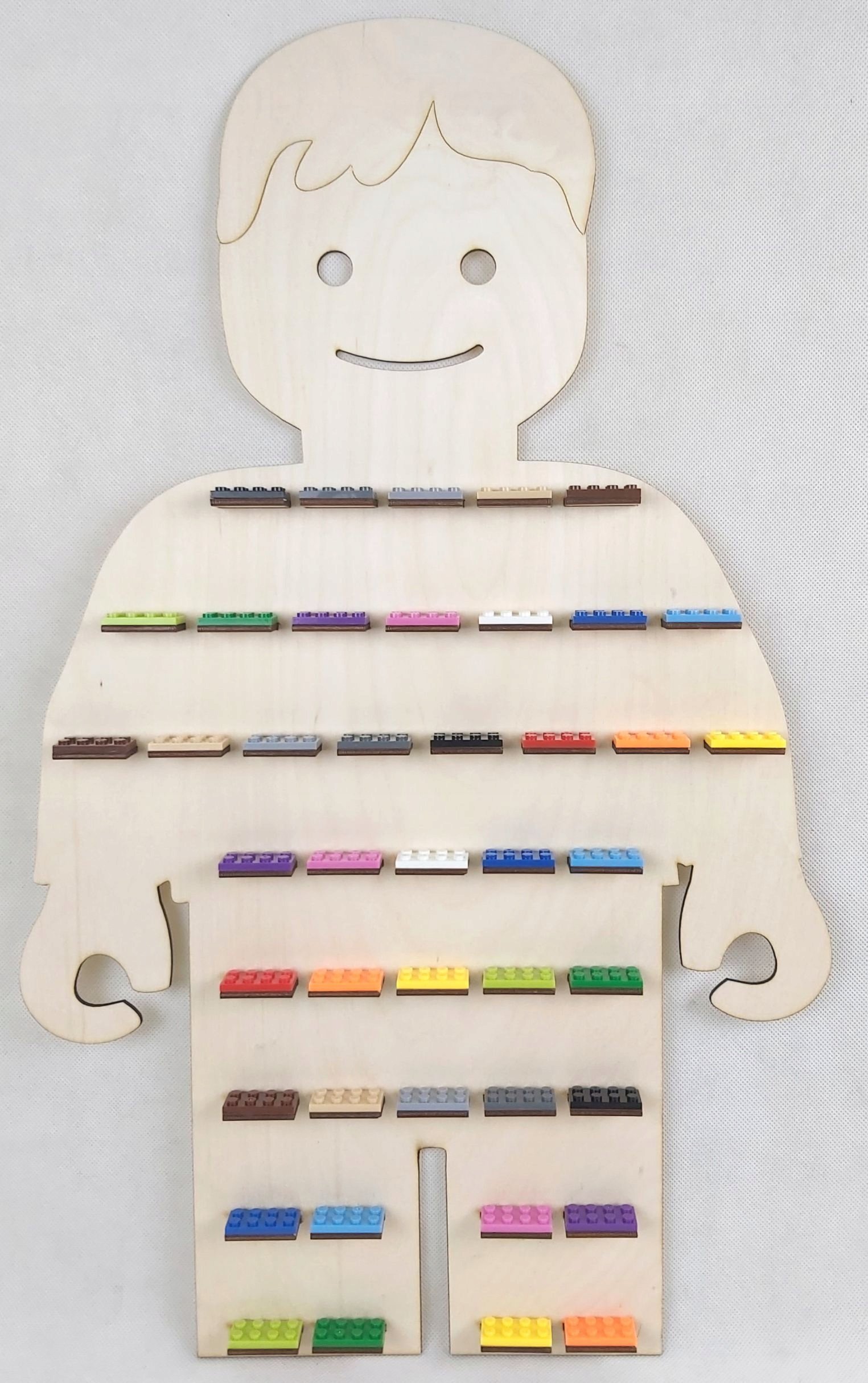 naSciane Półka regał na klocki ludziki figurki sklejka