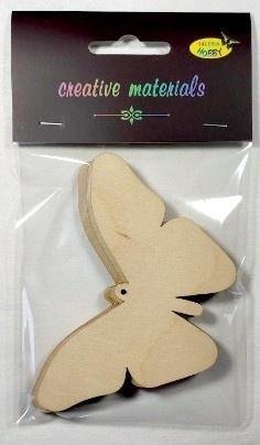 Titanum Elementy ze sklejki 3mm do ozdabiania motyl 3szt