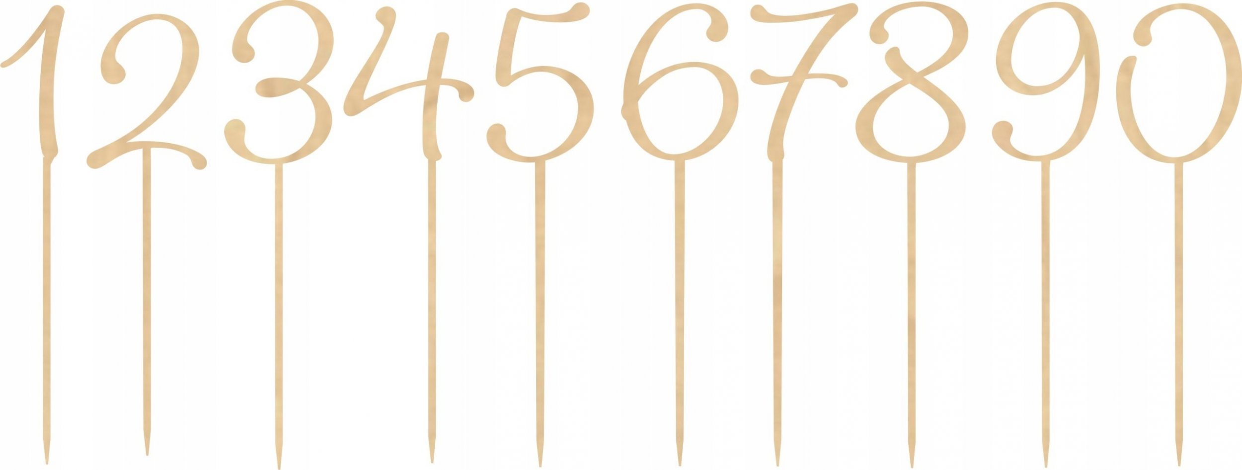 details Topper cyfra liczba toper drewniany 20cm wysoki