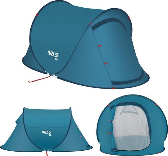 Namiot turystyczny Nils Extreme NC3743 NAMIOT KEMPINGOWY SAMOROZKŁADAJĄCY NIEBIESKI NILS CAMP
