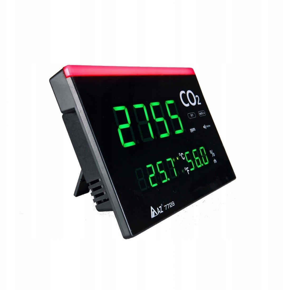 Naścienny / biurkowy miernik parametrów powietrza AZ 7729
