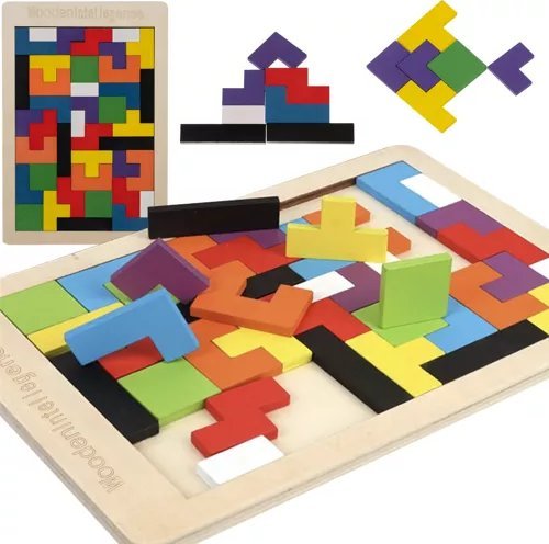 Kruzzel Układanka drewniana- puzzle (22667)