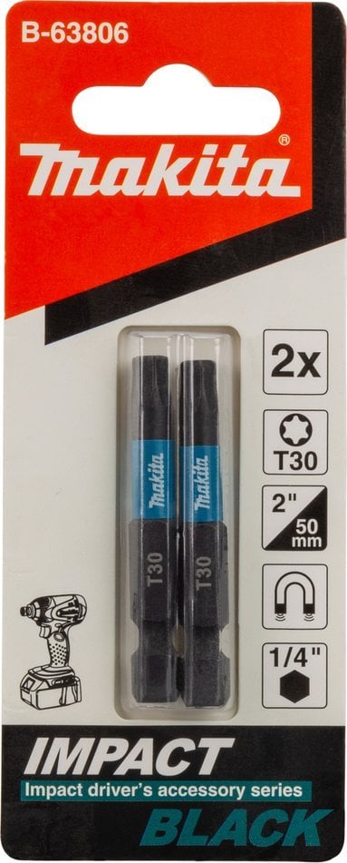 Makita MAKITA KOŃCÓWKA WKRĘTAKOWA T30-50mm /2szt. IMPACT BLACK