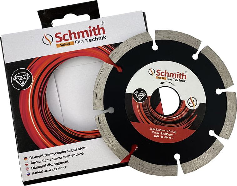 Schmith Tarcza diamentowa segmentowa Schmith (115 mm, 22.2 mm)