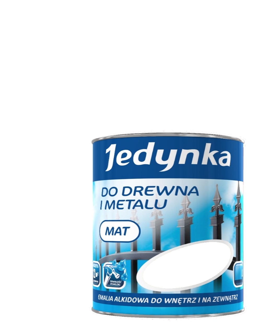 Jedynka Emalia alkidowa do drewna i metalu czarna matowa 0,36L