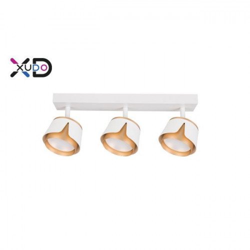 Kinkiet GX53 LED x3 biały+złoty