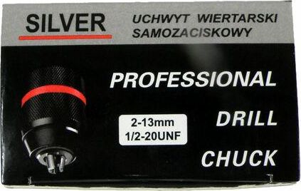 Silver GŁÓWKA DO WIERTARKI 13mm-1/2-SAMOZACISKOWA METAL /SILVER EXV005