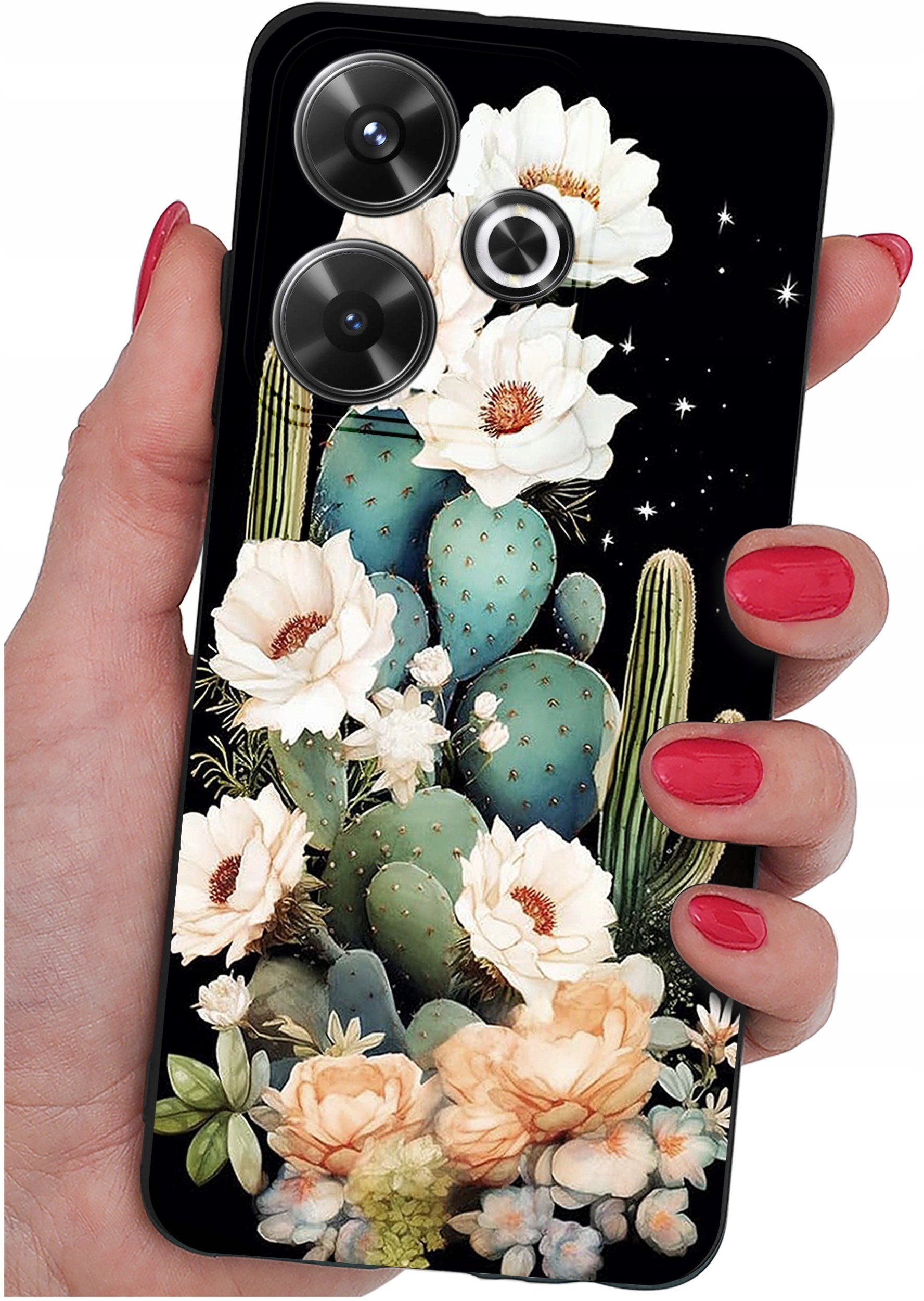 Etui do Xiaomi Redmi 13 4G WZORY |SILIKONOWE MATT CASE + SZKŁO 9H