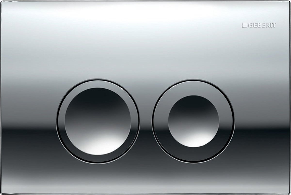 Przycisk spłukujący Geberit Przycisk uruchamiający Geberit Delta25, przedni, chrom błyszczący [1/10/180]