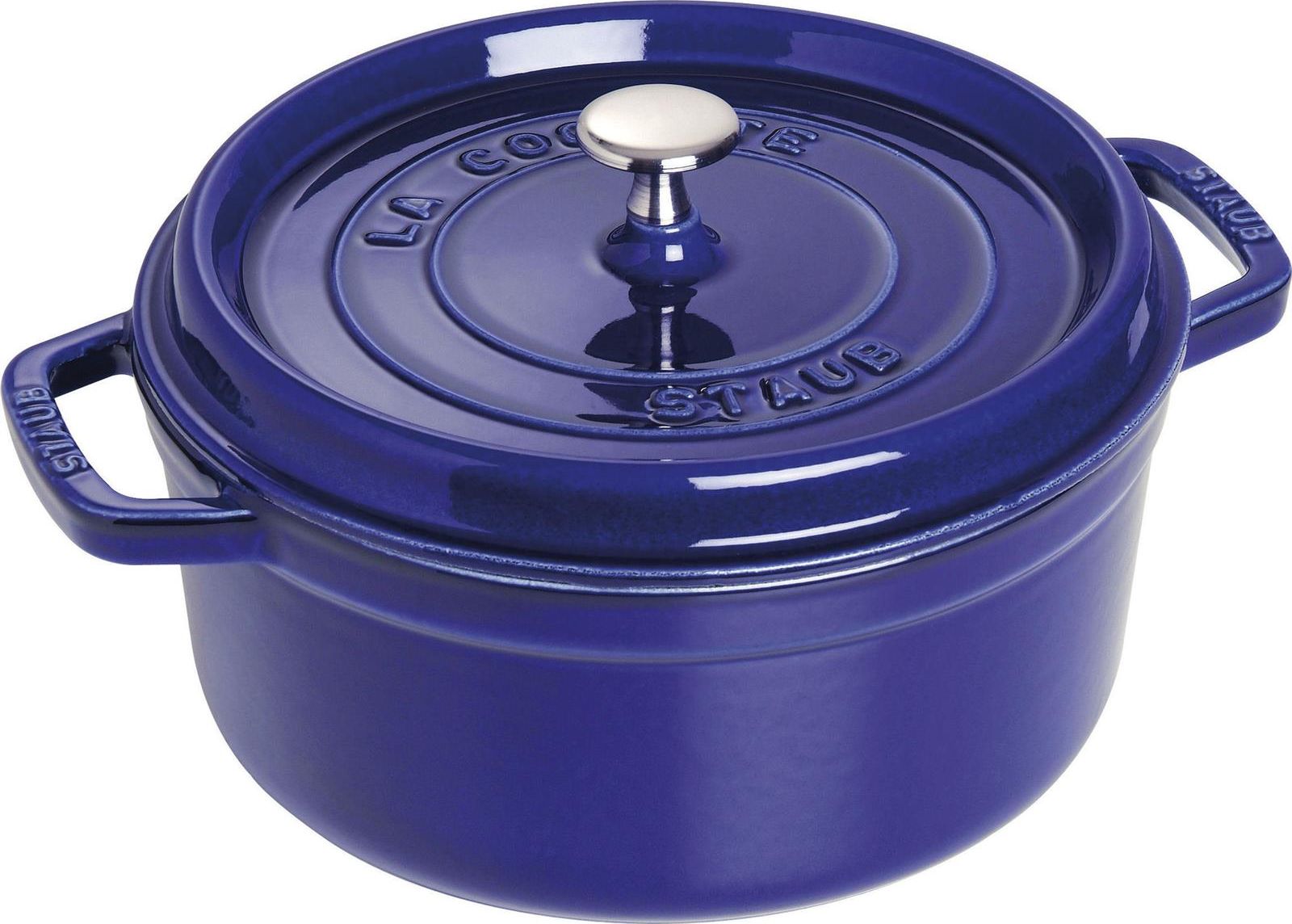 STAUB Garnek STAUB żeliwny okrągły 3.8 ltr niebieski