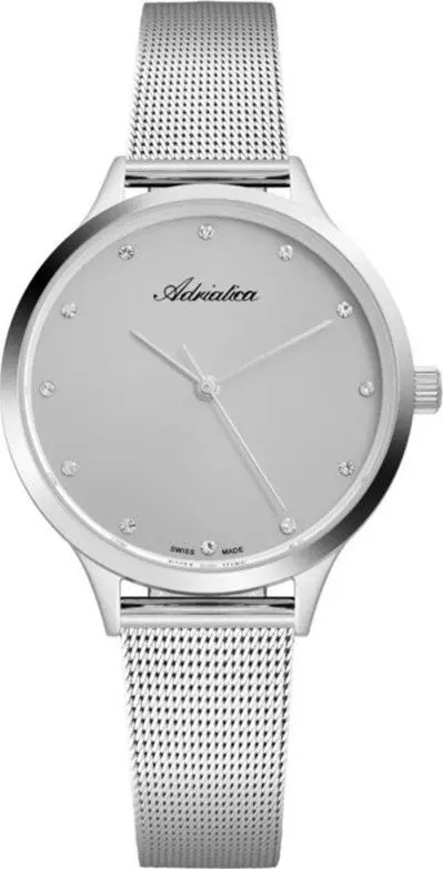 Zegarek Adriatica Zegarek damski Adriatica A3572.5147Q CYRKONIE srebrny