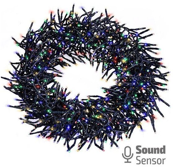 Lampki choinkowe Solight 1V11 M Led Świąteczny łańcuch 576Xled 8 Funkcji 8M Ip44 Multikolor + Pilot Sl1029