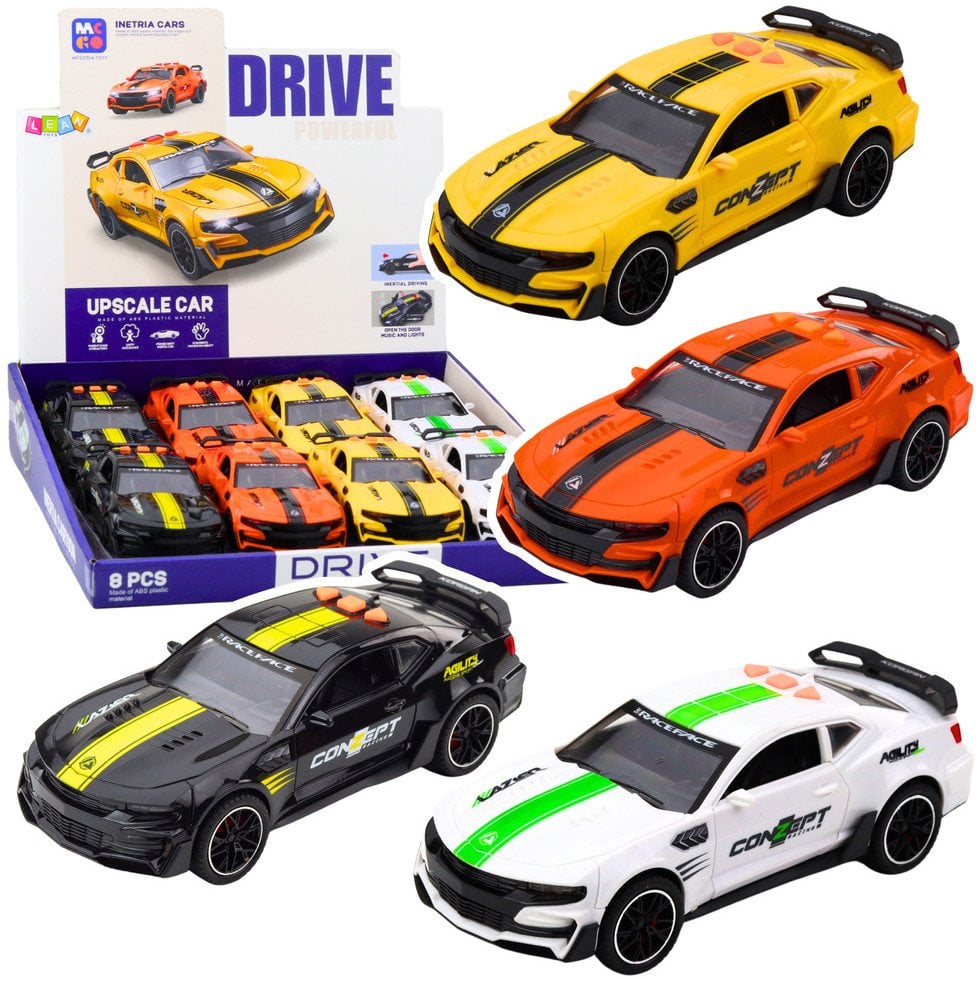 Samochód Sportowy Lazer Otwierane Drzwi Napęd Światła Dźwięki Mix