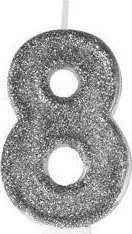 Arpex Świeczka premium 8 srebrna