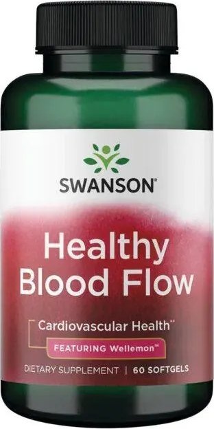Swanson Swanson - Healthy Blood Flow, Wsparcie Kardiologiczne, 60 kapsułek miękkich