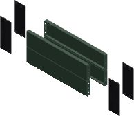 Schneider Panel montażowy 4 Plinth side panels 200 x 500mm (NSYSPS5200)