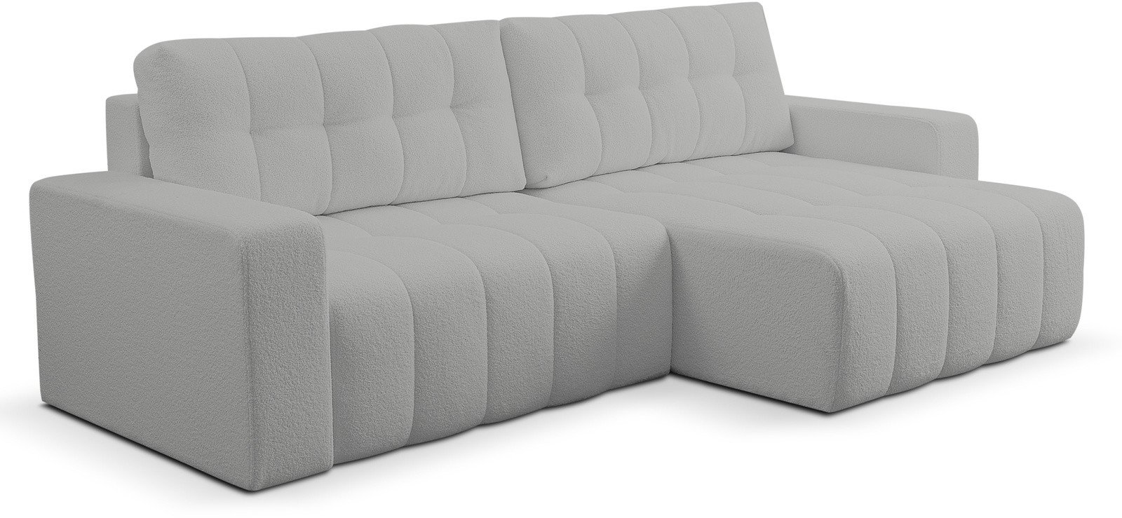 Narożnik Palermo w tkaninie BRAVO z funkcją spania i pojemnikiem na pościel