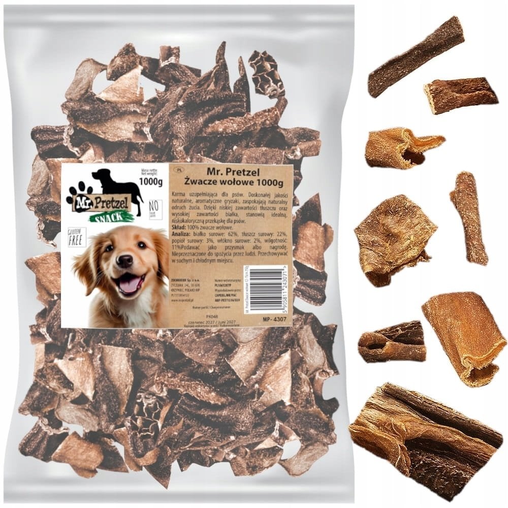 Mr Bandit PRZYSMAK DLA PSA - Chipsy ze żwaczy wołowych Mr.Pretzel 1000g