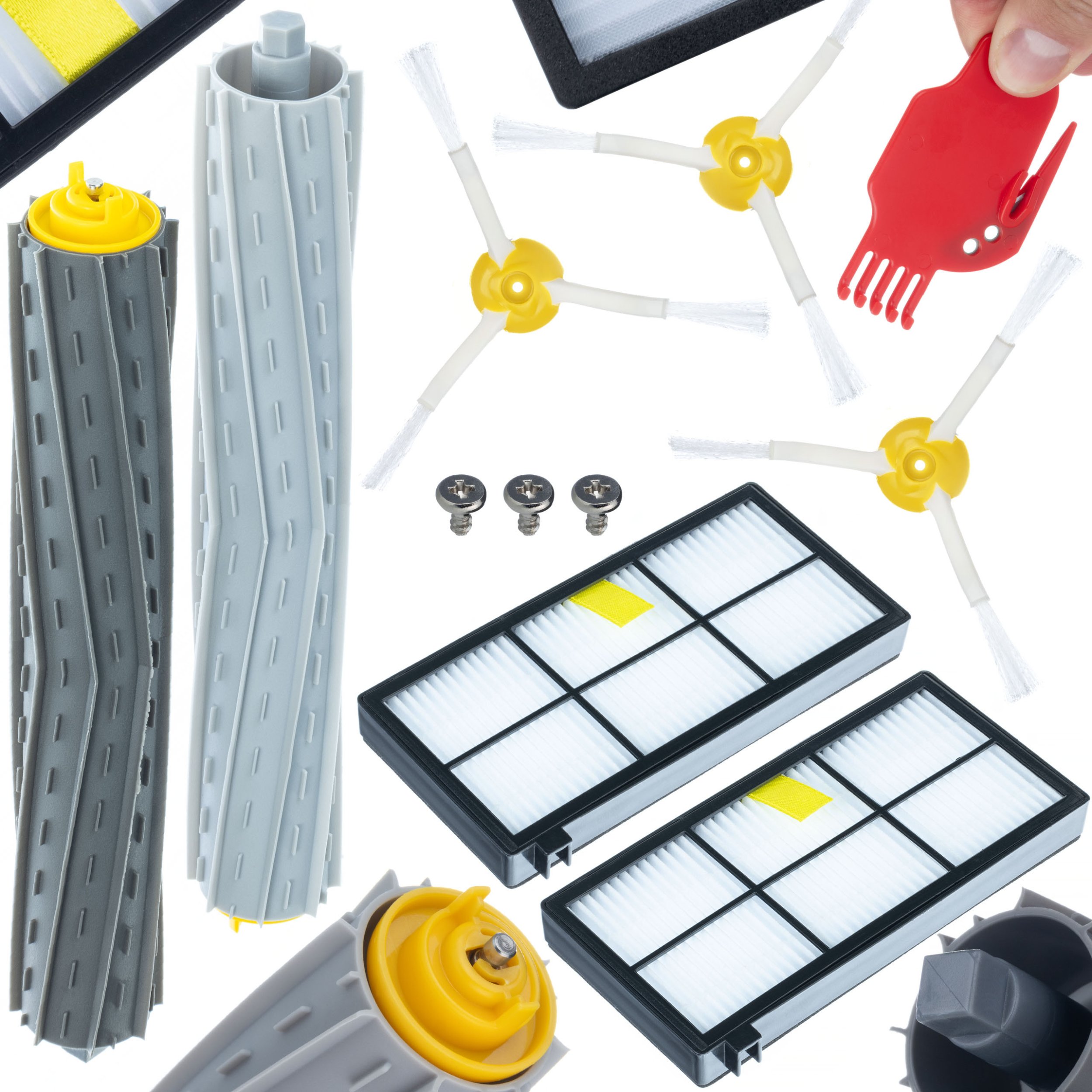 ZESTAW AKCESORIÓW IROBOT ROOMBA 800 900 976 980 865 SZCZOTKI FILTRY WAŁKI