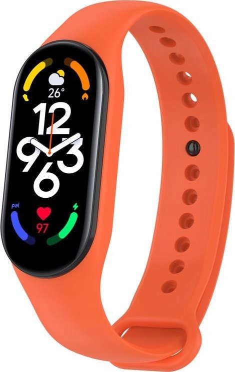 Hello Case OPASKA ZAMIENNA DO XIAOMI MI BAND 5 / 6 / 7 POMARAŃCZOWA BRANSOLETKA SMART