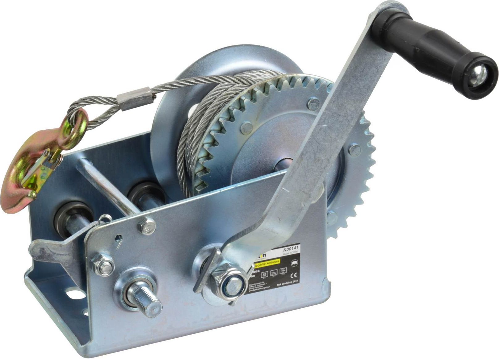 Geko Wyciągarka korbowa 11590kg (2500LB)