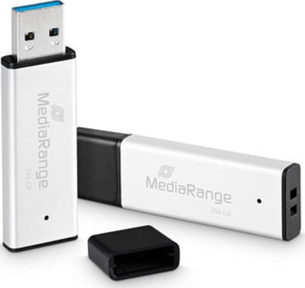 Pendrive Triton MediaRange MR1903 pamięć USB 256 GB USB Typu-A 3.0 Czarny, Srebrny