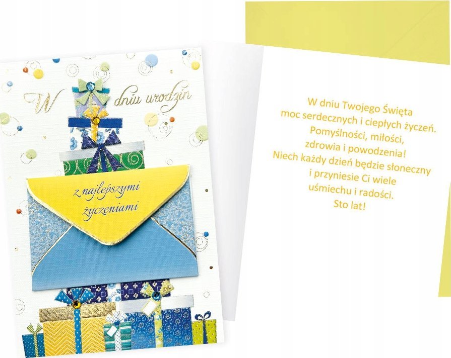 KUKARTKA Karnet B6 Urodziny (prezenty)