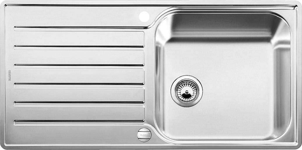 Zlewozmywak Blanco Lantos XL 6 S-IF stal szczotkowana z korkiem automatycznym (519709)