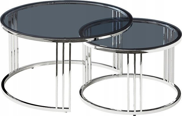 Signal Ława blat okrągły ŁAWY 80 x 80 x 45cm czarny