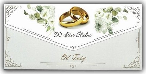 Karnet-koperta Ślub od Taty