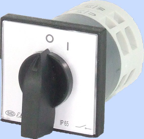 Elektromet Łącznik krzywkowy 0-1 3P 12A IP65 Łuk E12-12 z płytką (921201)