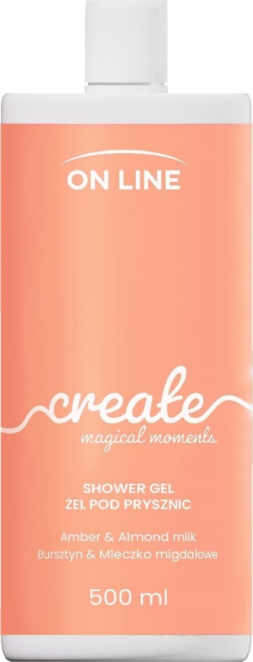 On Line ON LINE Emocje Żel pod prysznic Create - bursztyn i mleczko migdałowe 500 ml