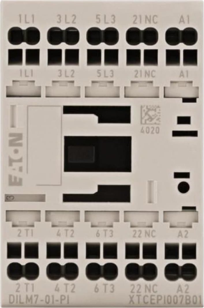 Eaton Stycznik mocy DILM 3-biegunowe 380 V 400 V 3 kW 1R 230 V AC zaciski sprężynowe Push-In 199224