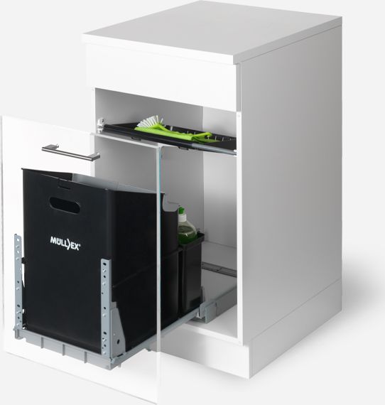 Kosz na śmieci Muellex szafkowy szary (4945.39.992)