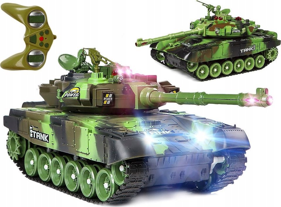 AIG mix Duży Czołg Zdalnie Sterowany Wielki Czołg Wojenny Efekty