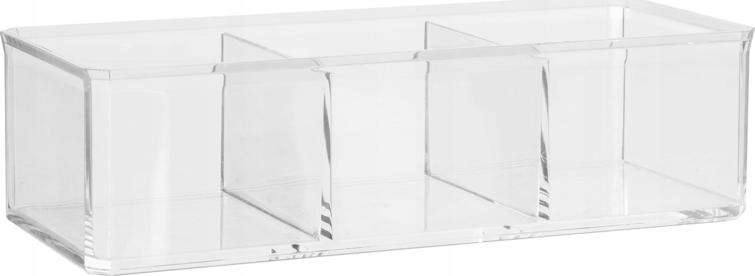 5five Pojemnik wyposażony w trzy przegródki idealny do przechowywania kosmetyków w domowej łazience