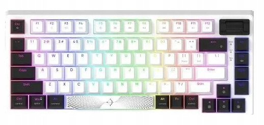 AQIRYS Klawiatura mechaniczna 75%/81 klawiszy przewodowa ADARA MINI white/black