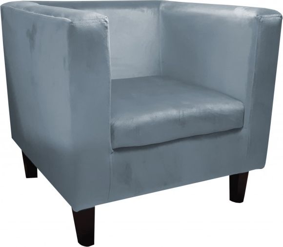 Atos Fotel GRON BL VELVET szary wypoczynkowy ATOS