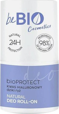 Naturalny deo roll-on na bazie naturalnego ałunu z kwasem hialuronowym i ekstraktem z dzikiego ryżu 50ml