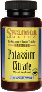 Swanson Cytrynian Potasu 120 kaps.