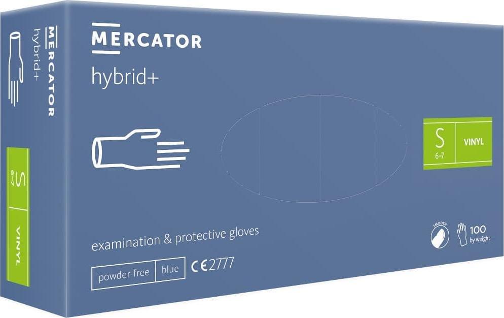 Mercator Medical Rękawice gospodarcze MERCATOR hybrid+ rozmiar 7" 100 szt.