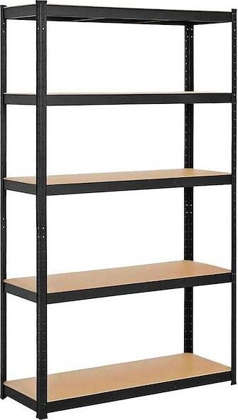 Springos Regał metalowy z 5 półkami 148x75x30cm do garażu, piwnicy UNIWERSALNY