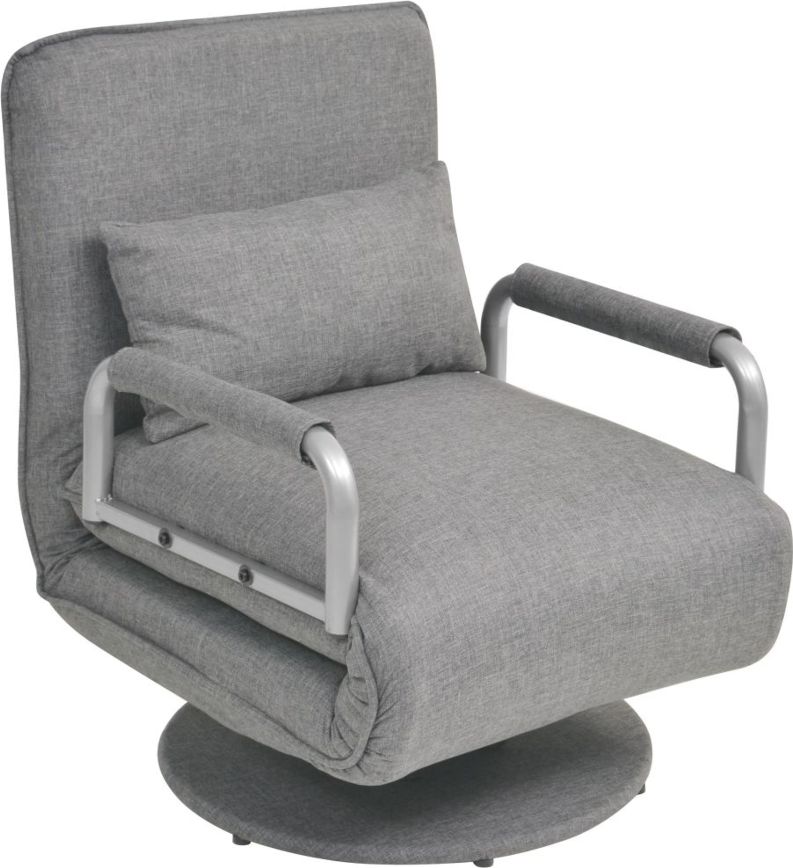 Elior Jasnoszary fotel rozkładany - Miliere