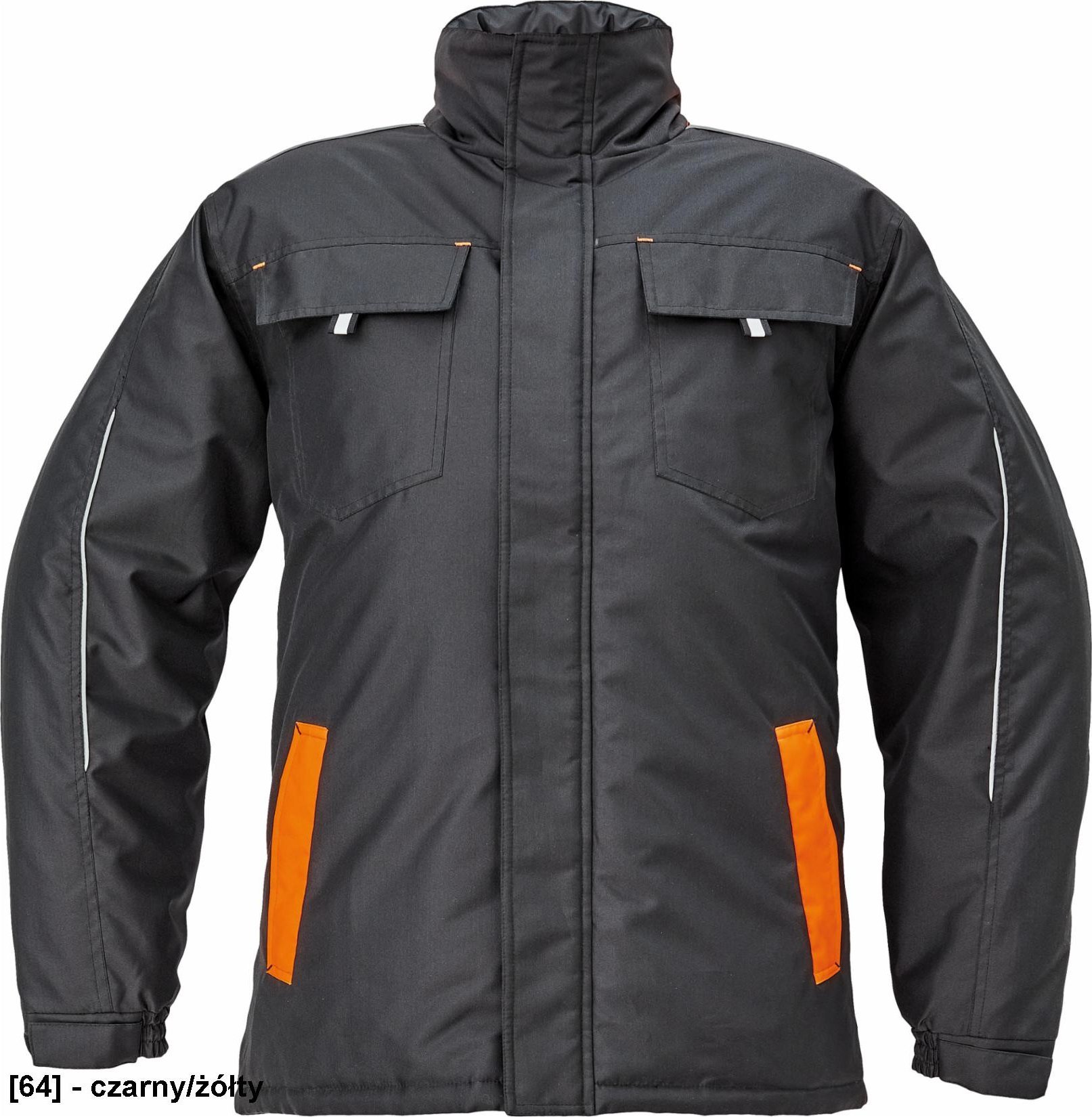 CERVA MAX VIVO PARKA - kurtka - czarny/żółty XL