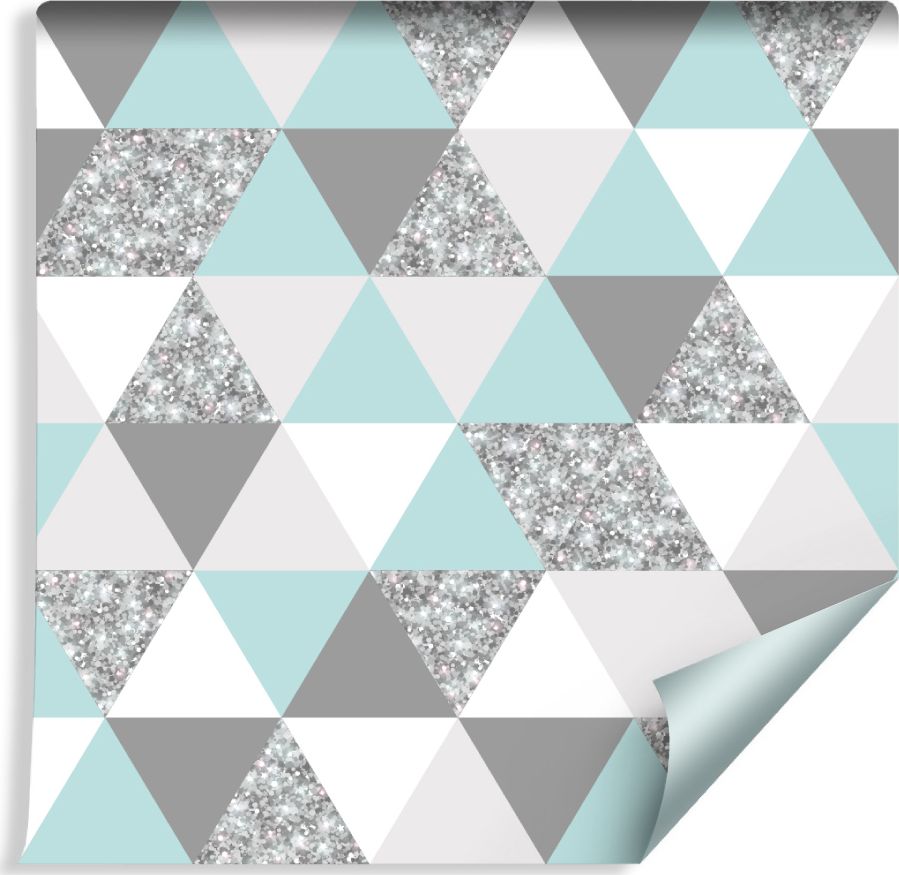 Muralo Tapeta GEOMETRYCZNA - Kolorowe Trójkąty