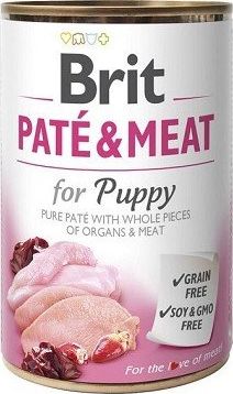 Brit Brit Pate & Meat Dog Puppy puszka 400g