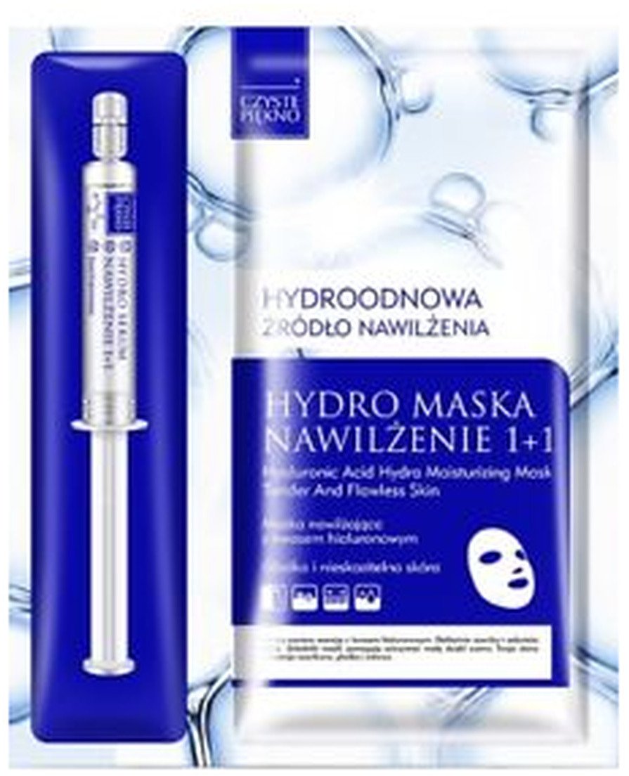 Estetica Czyste Piękno Hydro maska Nawilżenie Maska + Serum 5ml