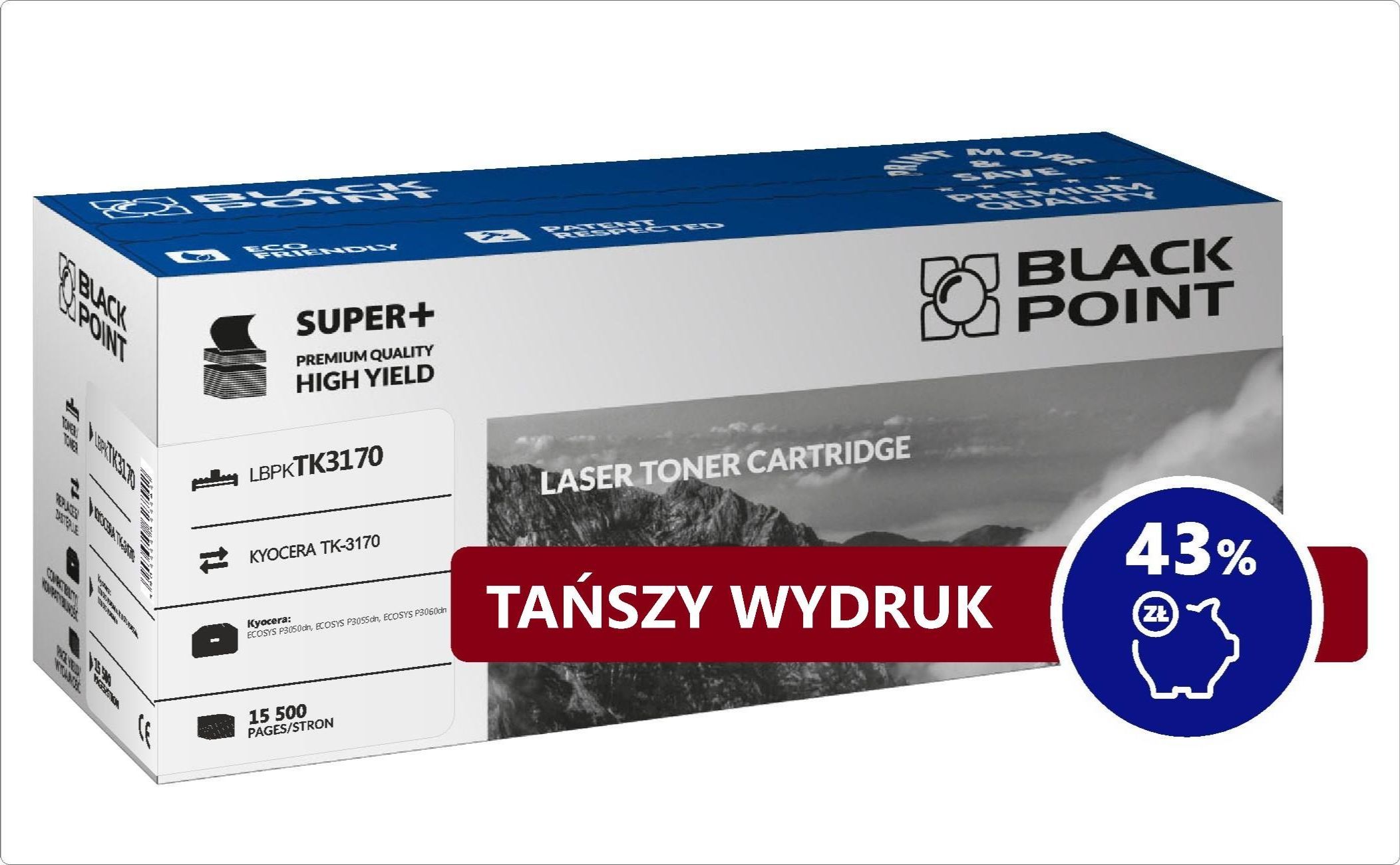 Toner Black Point LBPKTK3170 Black Zamiennik TK-3170 (BLKYOTK3170BCBW)